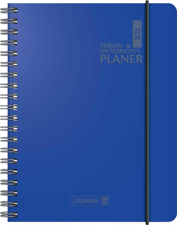 Produktbild Lehrerkalender Überformat A5 Baladek-Einband blau 2025/2026 (A5, Englisch, Niederländisch)
