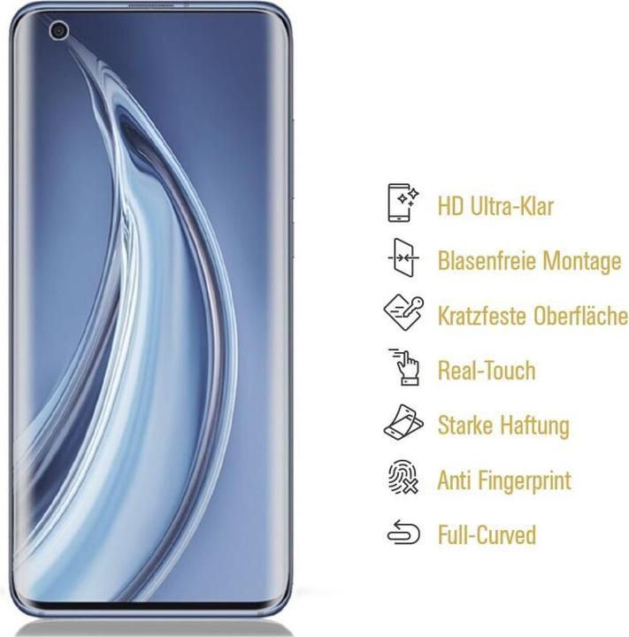 Produktbild Protectorking 2x Panzerfolie Anti-Shock Full Cover HD Klar (2 Stück, Xiaomi Mi 10 Pro)