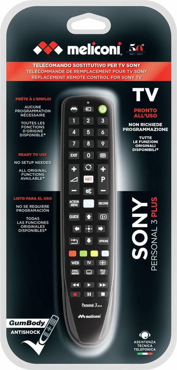 Produktbild Meliconi Gumbody Personal 3 plus (Universal Fernbedienung, Miracast)