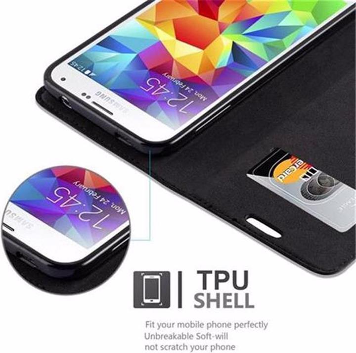 Actual product image Cadorabo Book Invisible Magnet Cover (Samsung Galaxy S5, Samsung Galaxy S5 Neo)