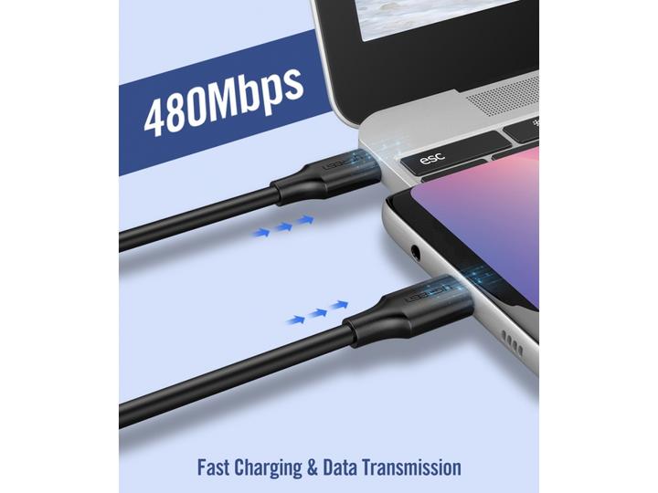 Produktbild Ugreen USB-C Power Delivery QC 3.0 20V 3A 60W (1 m, USB 2.0)
