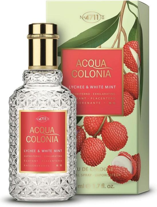 Actual product image Acqua Colonia 4711 Acqua Colonia Lychee & White Mint Eau de Cologne 50 ml (Eau de cologne, 50 ml)