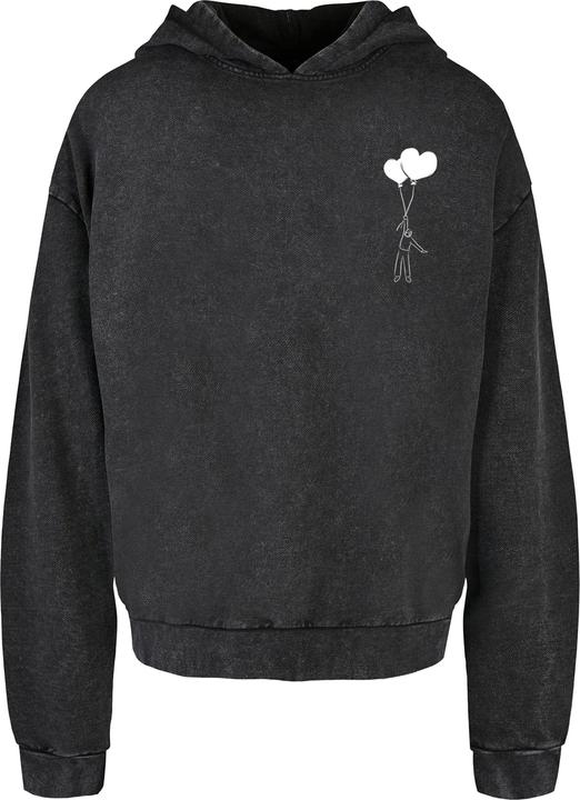 Merchcode Love In The Air Acid Washed Oversize Hoody - 177189 (L)