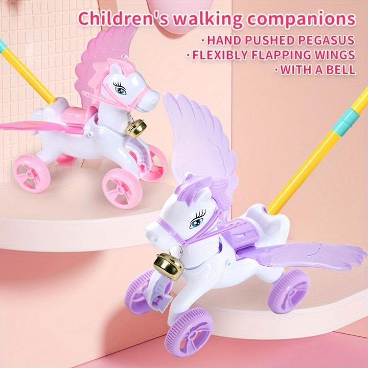 Produktbild Activity Board Kinderwagen Spielzeug, Pferd mit beweglichen Flügeln, Pegasus schieben, bewegliches Spielzeug