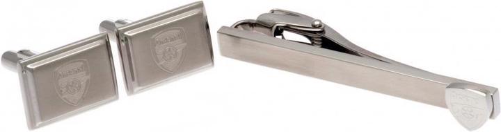 Actual product image Arsenal FC Tie clip and cufflink set (100% stainless steel)
