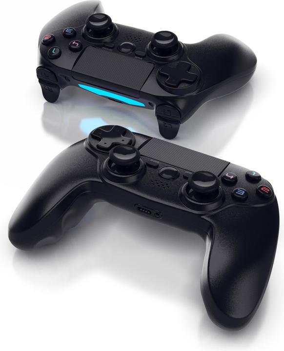 Actual product image CSL 2x Gaming Controller Set, Wireless Gamepad for PS4, Playstation Touchpad, 3.5 mm AUX. Dual Vibration (PS4, PC)