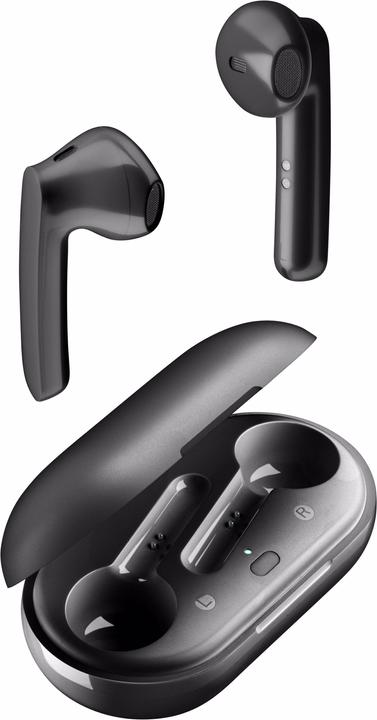 Actual product image Cellularline AQL Bluetooth Earphones / Headset SLANG TWS universal, Black (4 h, Wireless)