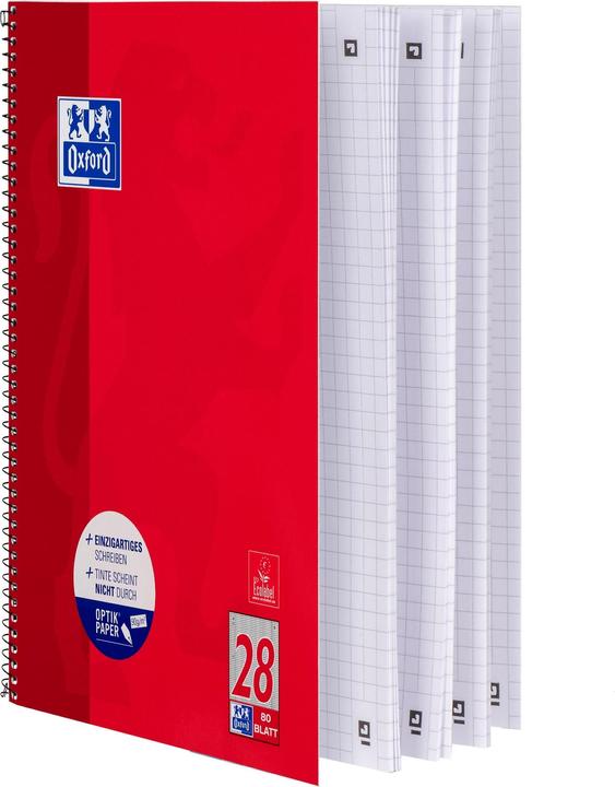Image du produit Oxford SCHOOL - Bloc-notes (A4, Quadrillé)