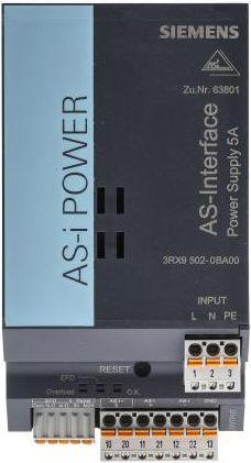 Actual product image Siemens Power supply unit ASI 3RX950 series 120/230Vac 5A