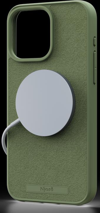 Produktbild Njord Suede MagSafe Case for iPhone 15 Pro Max, Olive (Apple iPhone 15 Pro Max)