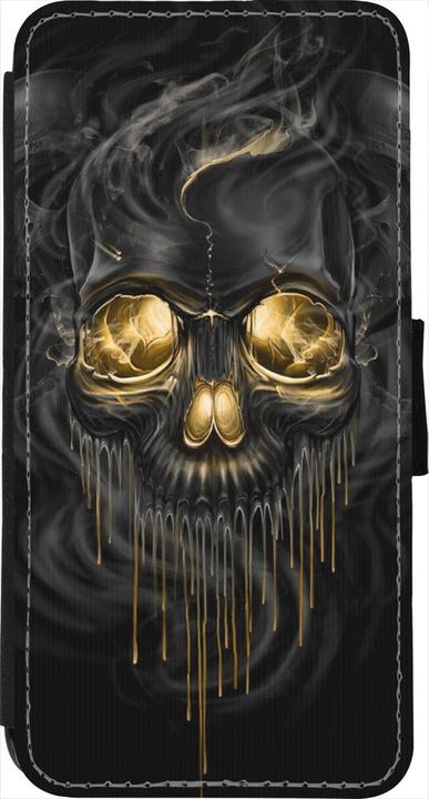 Actual product image PhoneLook Coque Wallet noir Skull 02 (Apple iPhone 7)