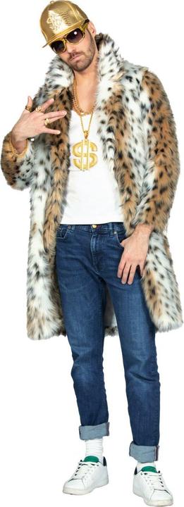Actual product image Wilbers Men's Fur Coat, Pimp Panther, long (L)
