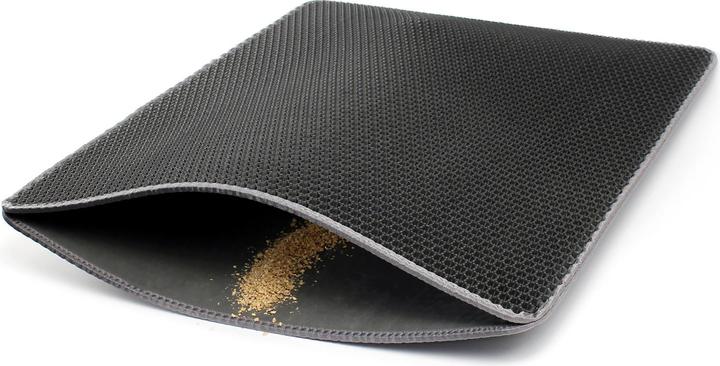 Wiltec Fudajo Katzenstreu Matte 76x61cm Katzenklo Unterlage Katzentoilette Auffangmatte