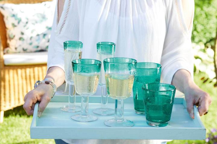 Actual product image Leonardo Drinking glass Burano verde (0.33 l, 6 x)