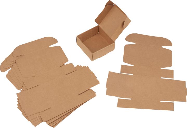 Produktbild VBS Kraftpapier Faltschachteln "Quadrat", 6 Stück
