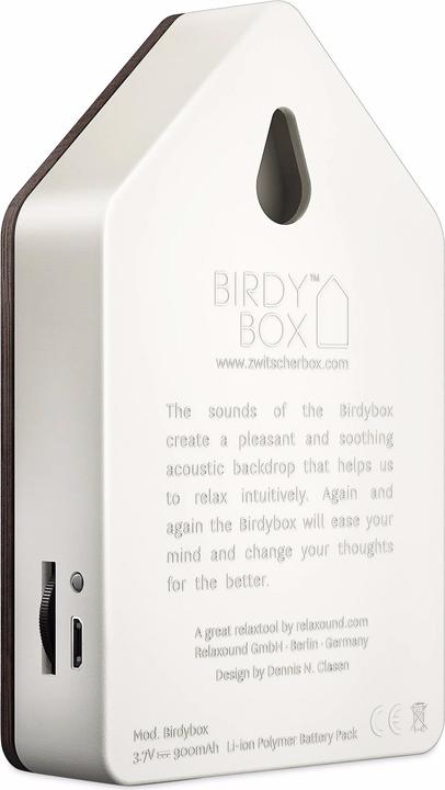 Actual product image Zwitscherbox Birdy box (7.5 x 2.5 x 12.5 cm)