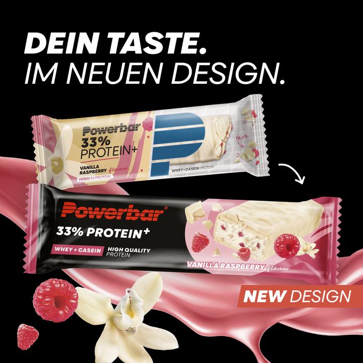 Produktbild Powerbar Protein Plus 33% (Vanille, Himbeere, 10 Stk., 900 g)