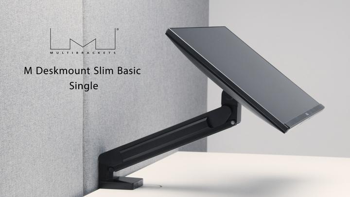 Image du produit Multibrackets Support d'écran Slim 17-32", noir, métal (Tables, 32")
