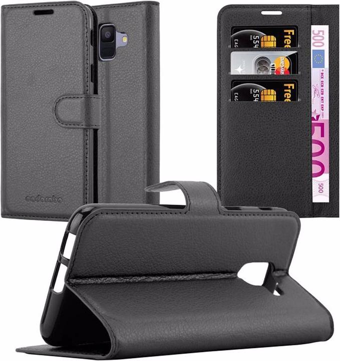 Actual product image Cadorabo Book with stand function cover (Samsung Galaxy J6 (2018))