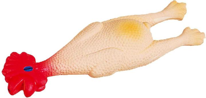 Swisspet Poulet en latex avec couineur 24cm (Jouet alimentaire pour chien)