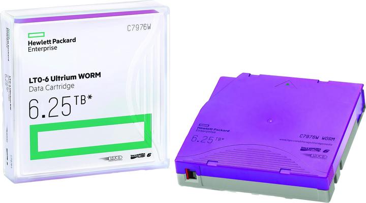 Produktbild HPE LTO-6 Ultrium BaFe WORM Data Cartridge (LTO-6 Ultrium, 2500 GB)