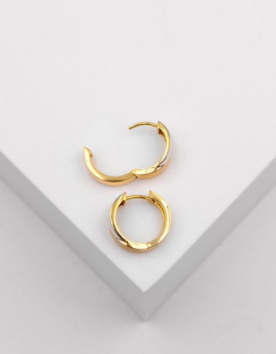 Image du produit Muau Créoles (750, Or blanc, Or jaune 18 carats)