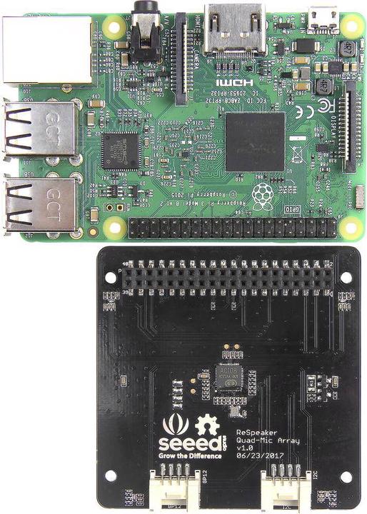Actual product image Seeed Studio RPI RESP 4MIC - ReSpeaker 4-Mic Array for Raspberry Pi