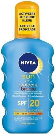 Immagine prodotto NIVEA Spray solare Protect & Bronze SPF 20 200ml (Spray solare, SPF 20, 200 ml)