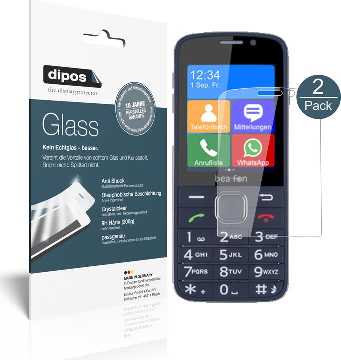 Actual product image Dipos Screen Protector Anti-Shock (2 Piece, Beafon SL820)