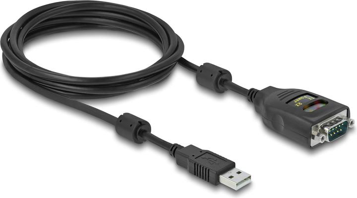 Immagine prodotto Delock Adattatore da USB 2.0 Type-A a Seriale RS-232 D-Sub 9 Pin 2,5 kV Isolamento galvanico 2 m (2 m, Cavi industriali)