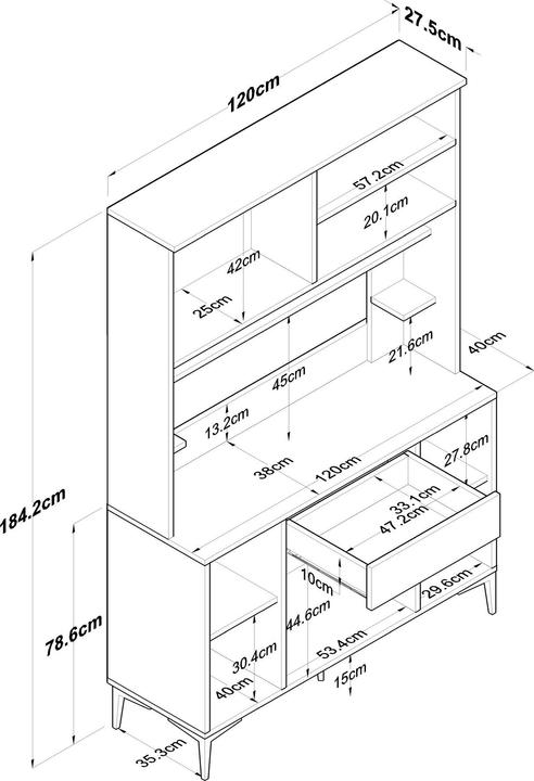 Produktbild Skye Decor Jelcraft Cabinet with Additional Storage