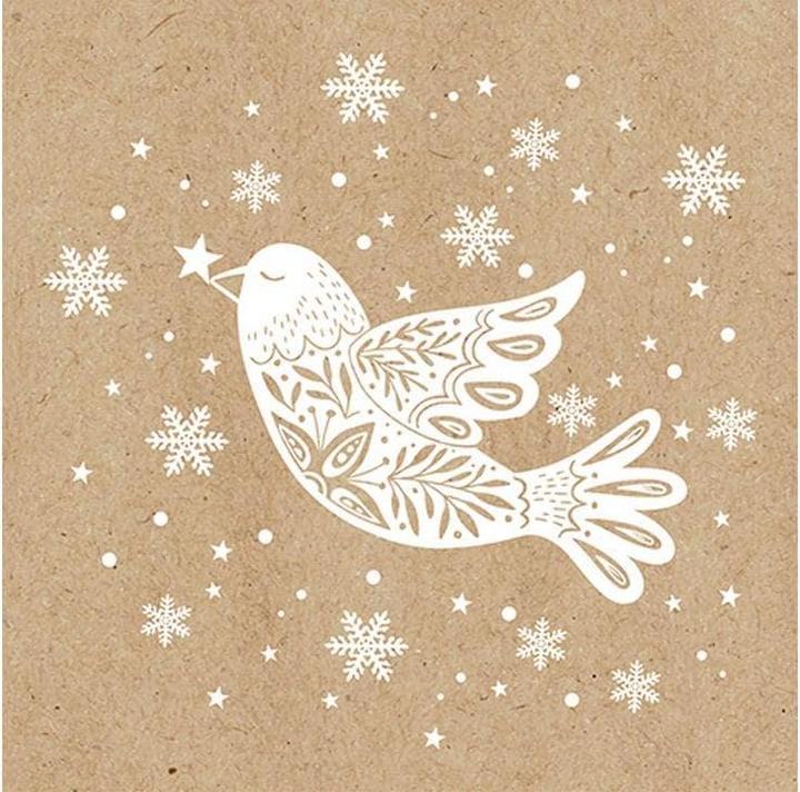 Produktbild Braun + Company Weihnachtsservietten Winter Dove Beige, 20 Stück (20 x)