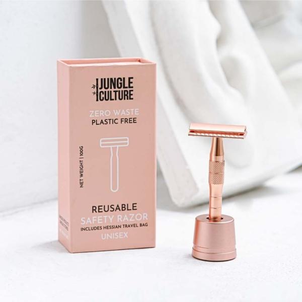 Actual product image Jungle Culture Razor Stand forRazor in Rose Gold