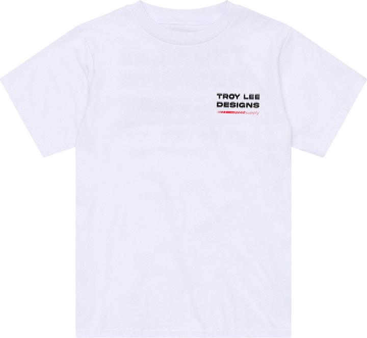 Troy Lee Designs T-Shirt, Factory, white, youth S (S)