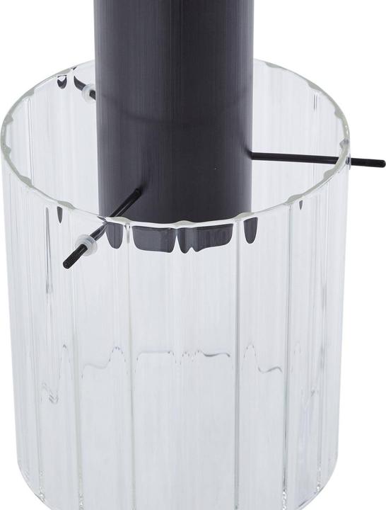 Actual product image Lucande Eirian 3 Cluster pendant light Clear/Black (E27)