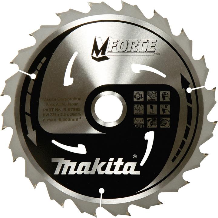Image du produit Makita Lame carbure bois M Force 165 x 20 x 2 mm 24 dents ( A-89632 )