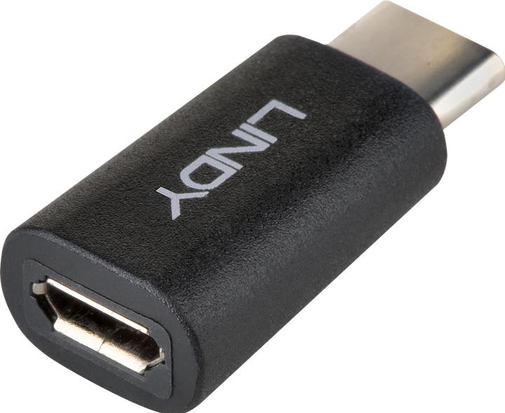 Produktbild Lindy USB 2.0 Adapter Typ C / Micro-B USB Typ C Stecker / Typ Micro-B Kupplung (USB 2.0)