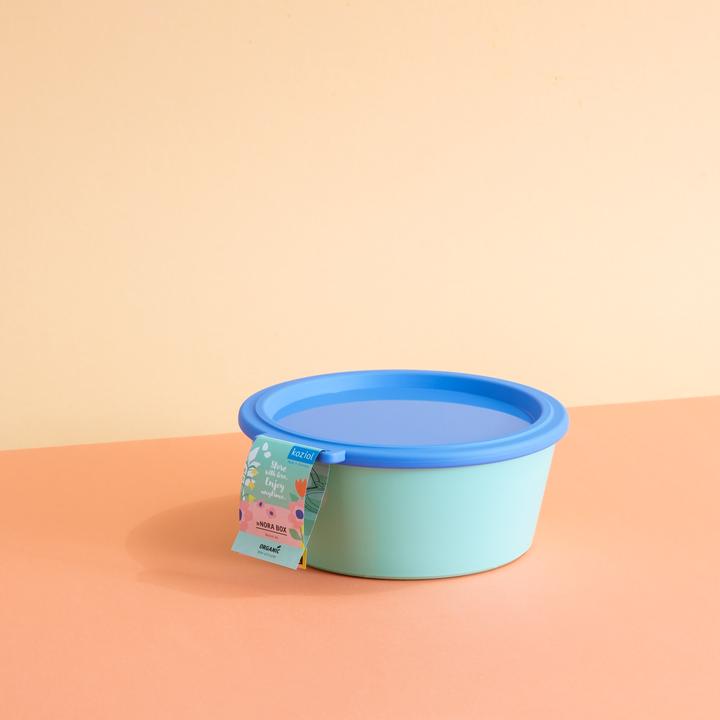 Actual product image Koziol Bowl Nora Box 18.8 cm, 1 piece, Sweet Green/Strong Blue (18.80 cm, 1.30 l, 1 x)