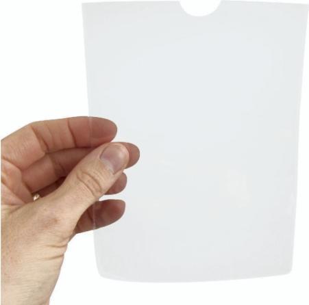 Actual product image Esselte Plastic case 105 my A6 crystal clear aesk/100 (A6, 100 x)