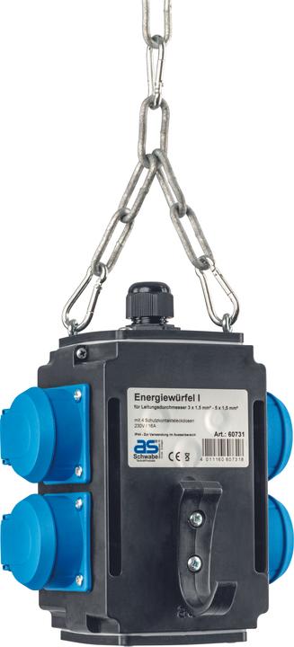 As - Schwabe Energiewürfel anschlussfertig verdrahtet (CEE 7/3)