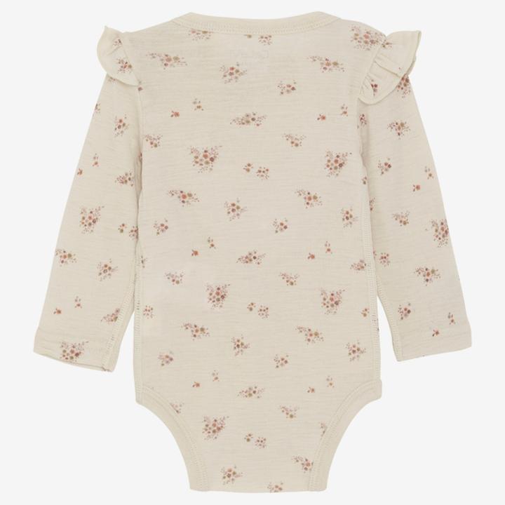 Image du produit CeLaVi Body manches longues en laine mérinos fleurs sauvages (90)