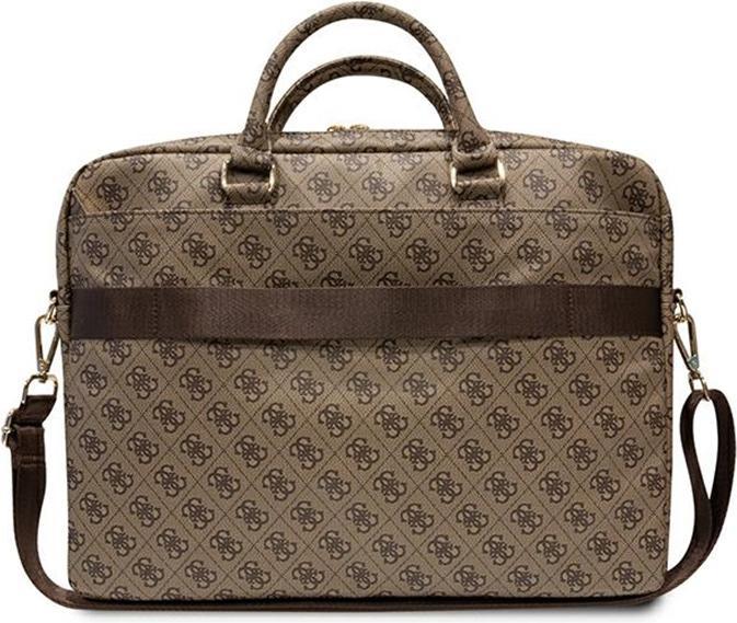 Produktbild Guess PU 4G bedruckte Streifen-Computertasche 15|16" Braun (16", Universal)