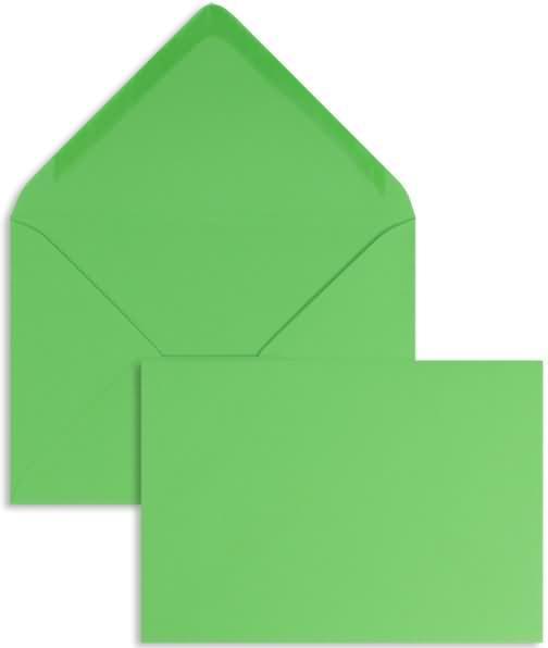 Produktbild Blanke Briefumschläge 90x140mm 120g/qm gummiert VE=100 Stück smaragd (100 x)