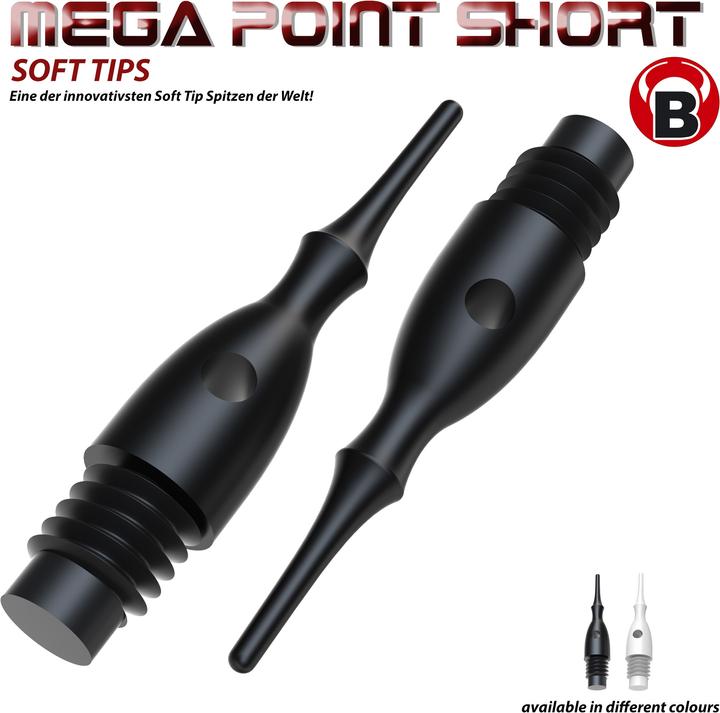Produktbild Bull's Mega Point Tips Short 6mm(2BA)
