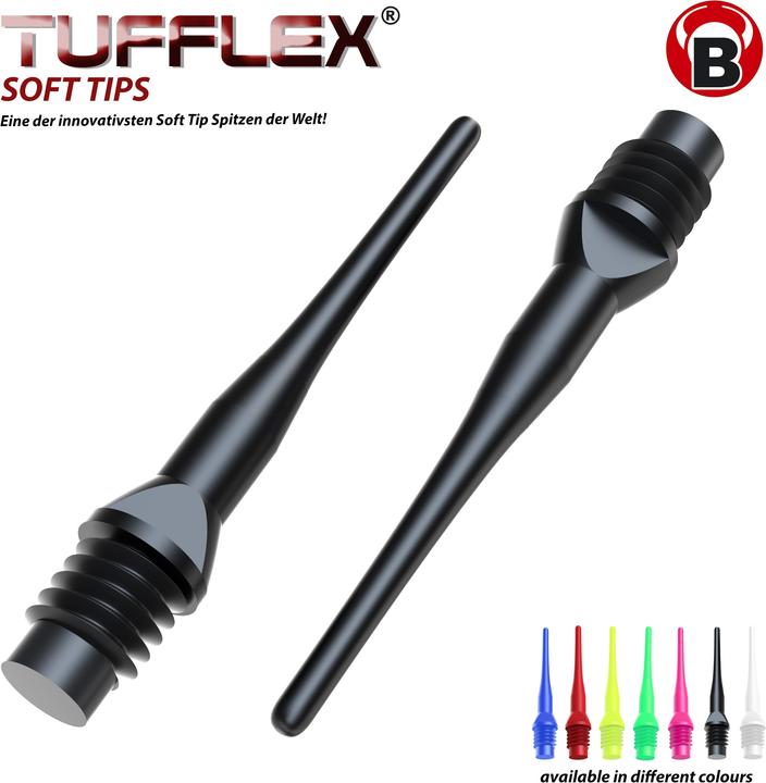 Actual product image Bull's Tufflex Soft Tips 6mm(2BA)