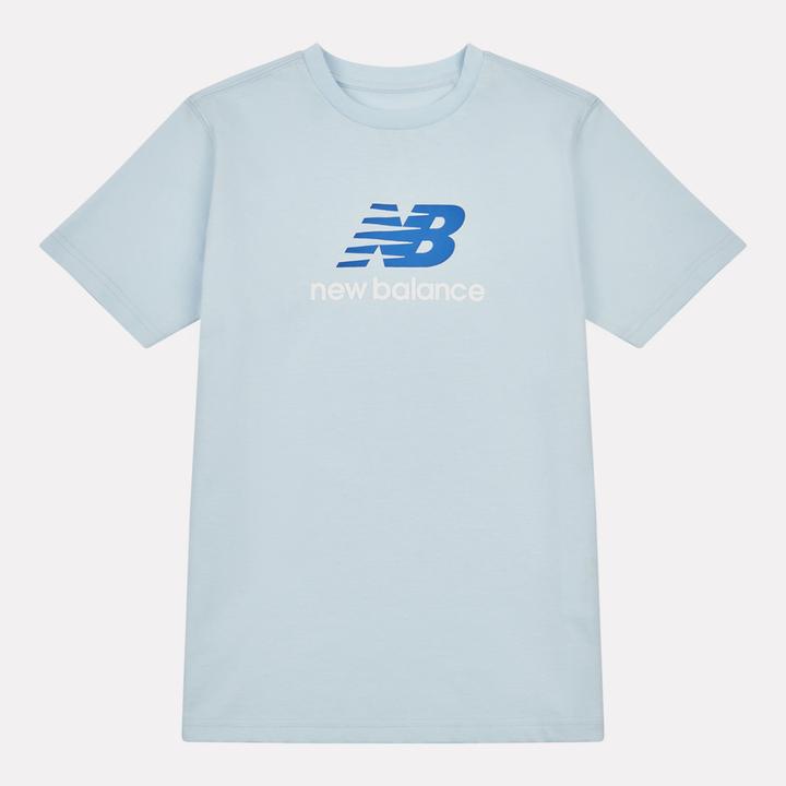 Actual product image New Balance B Jersey Stacked Logo Tee