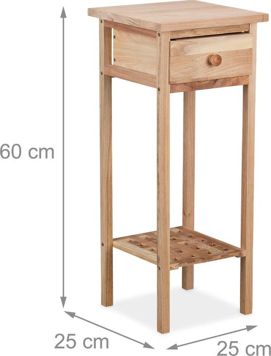 Produktbild Relaxdays Telefontisch (25 x 25 x 60 cm)