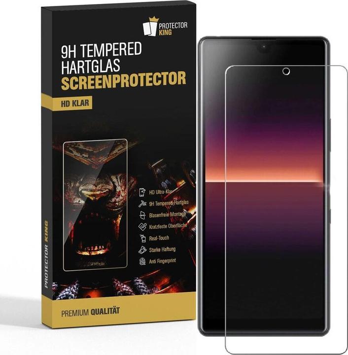 Actual product image Protectorking 1x real tempered 9H armoured glass 3D CLEAR (1 Piece, Sony Xperia L4)