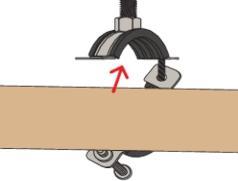 Produktbild Fischer 560596, Pipe clamp, Black, Stainless steel, 31 - 38 mm, 2.54 cm (1"), EPDM, Stainless steel