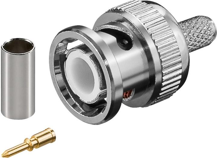 Goobay Fiche à sertir BNC pour câble RG 58/U avec broche en or